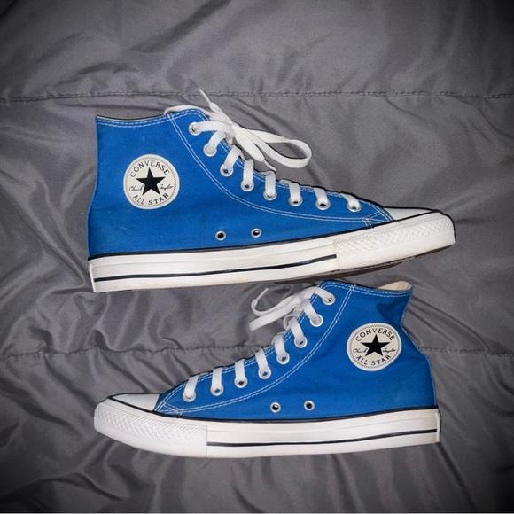 Converse Chuck Taylor Unisex Blue Shoes Men’s Sz 9 - Picture 1 of 10
